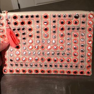 Charming pink clutch